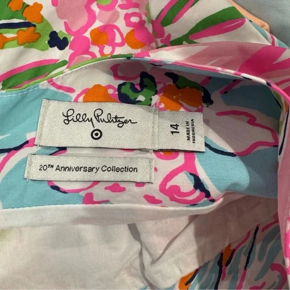 NWT LILLY PULITZER for Target womens size 14 Nosey Posey floral shift dress - Picture 8 of 8